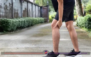 کشیدگی پشت زانو یک فرد جوان