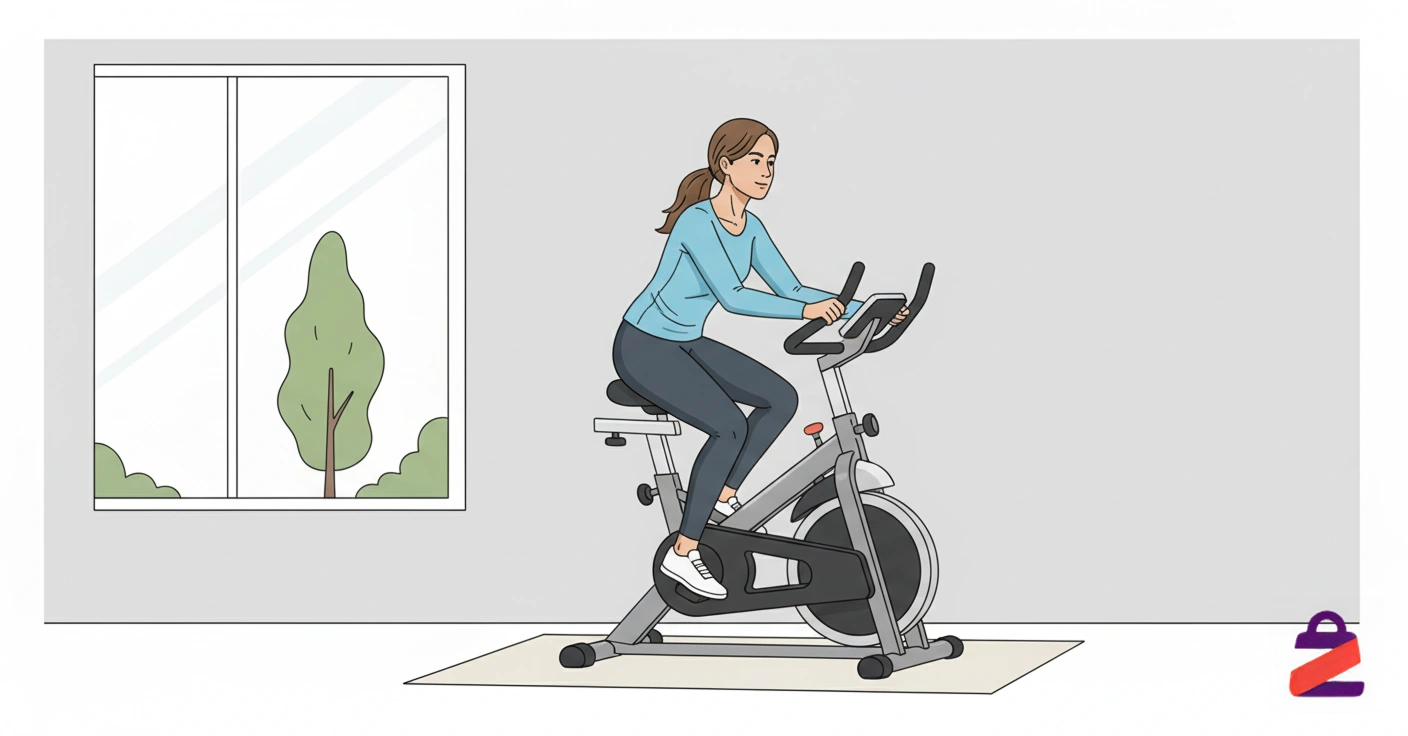 دوچرخه ثابت برای جلوگیری از ساییدگی زانو