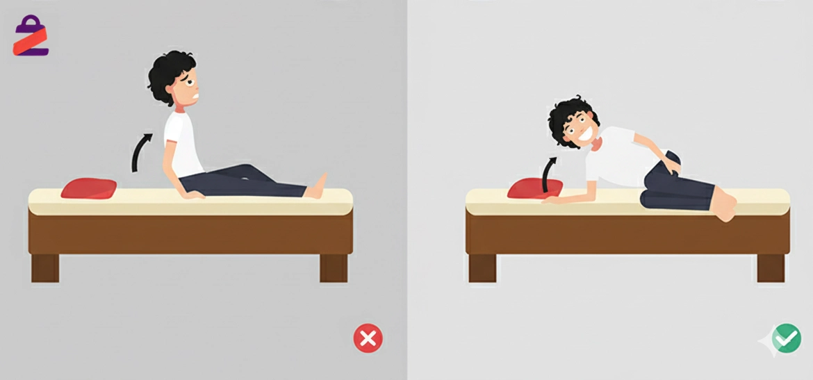 نحوه صحیح بلند شدن از جا