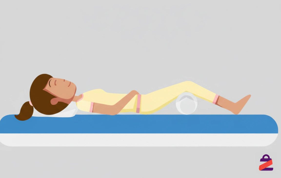 خوابیدن با پشتیبانی زیر زانو برای تنگی کانال نخاعی